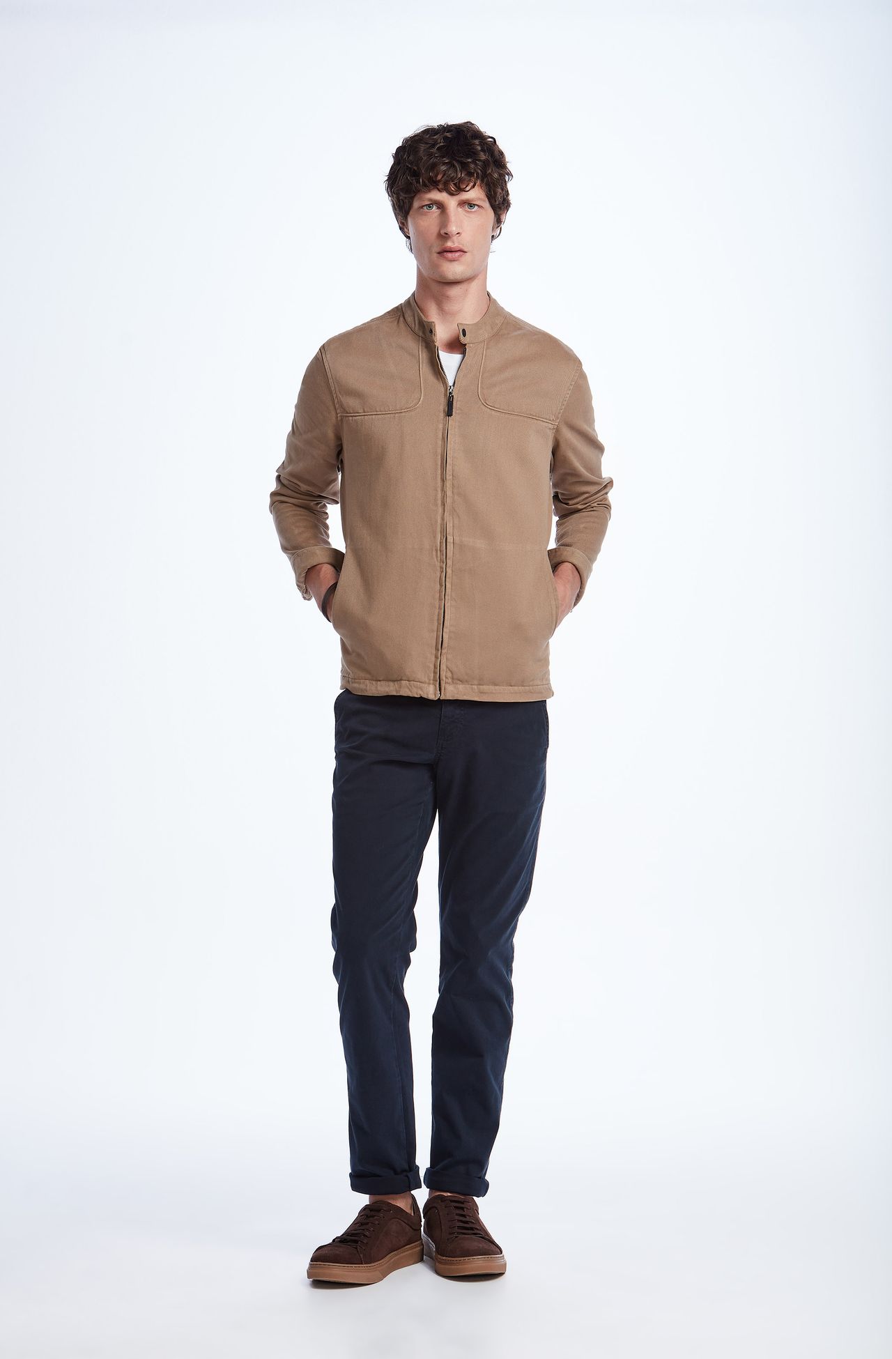 Jaqueta De Sarja Khaki